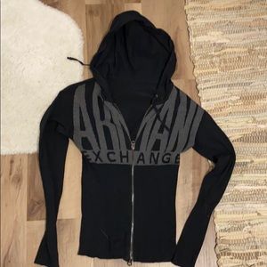 Armani exchange zip hoodie